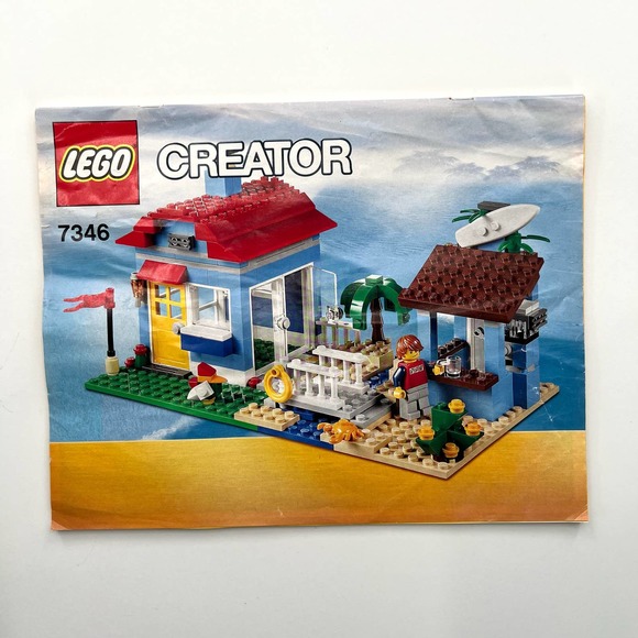 Lego Creator Seaside House 7346 instruction booklet only - Picture 1 of 1